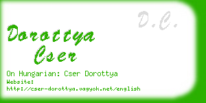 dorottya cser business card